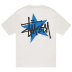 Stussy Star Off White T-Shirt Back