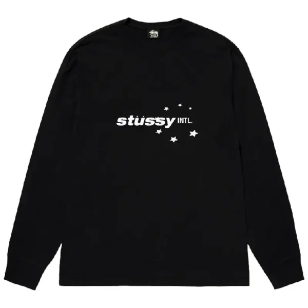 Stussy Star Sport Black Longsleeve Shirt