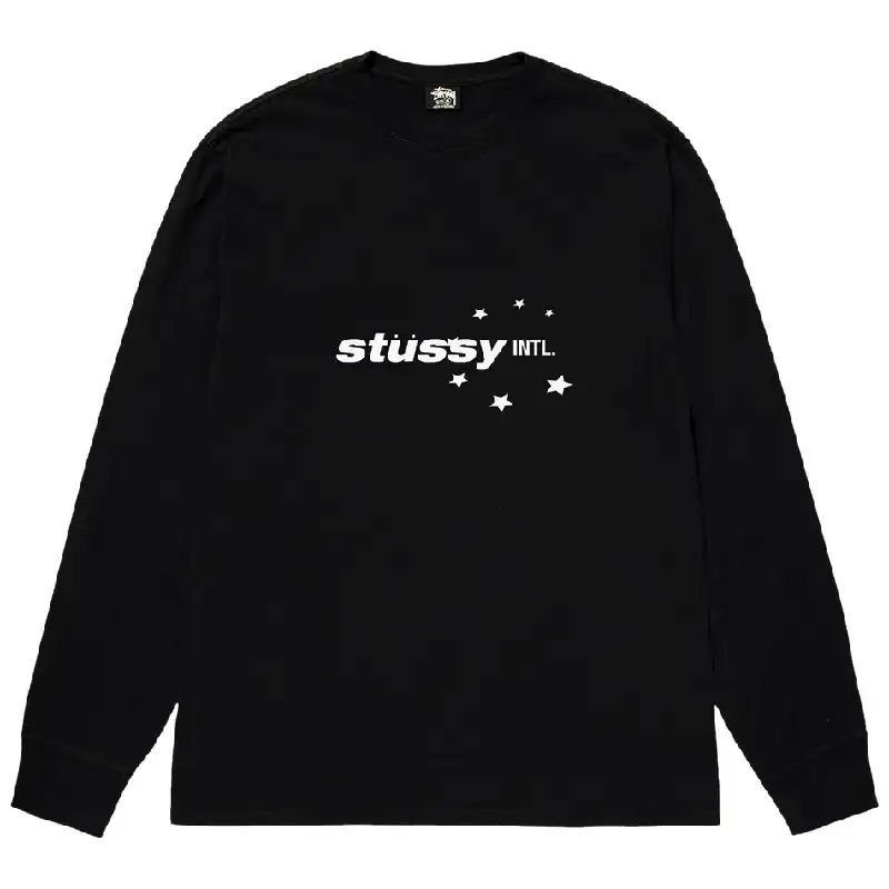 Stussy Star Sport Black Longsleeve Shirt