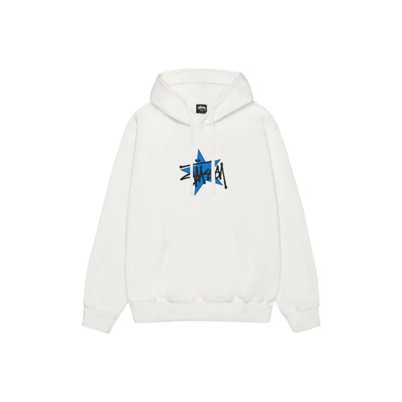 Stussy Star White Pullover Hoodie