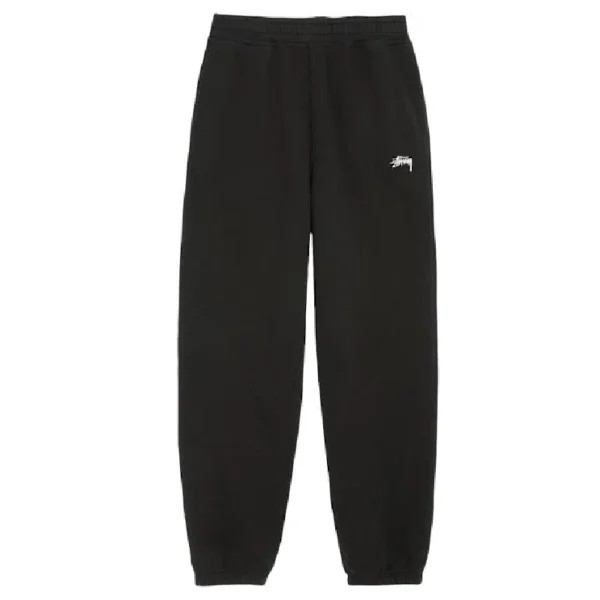 Stussy Stock Logo Black Track Pants