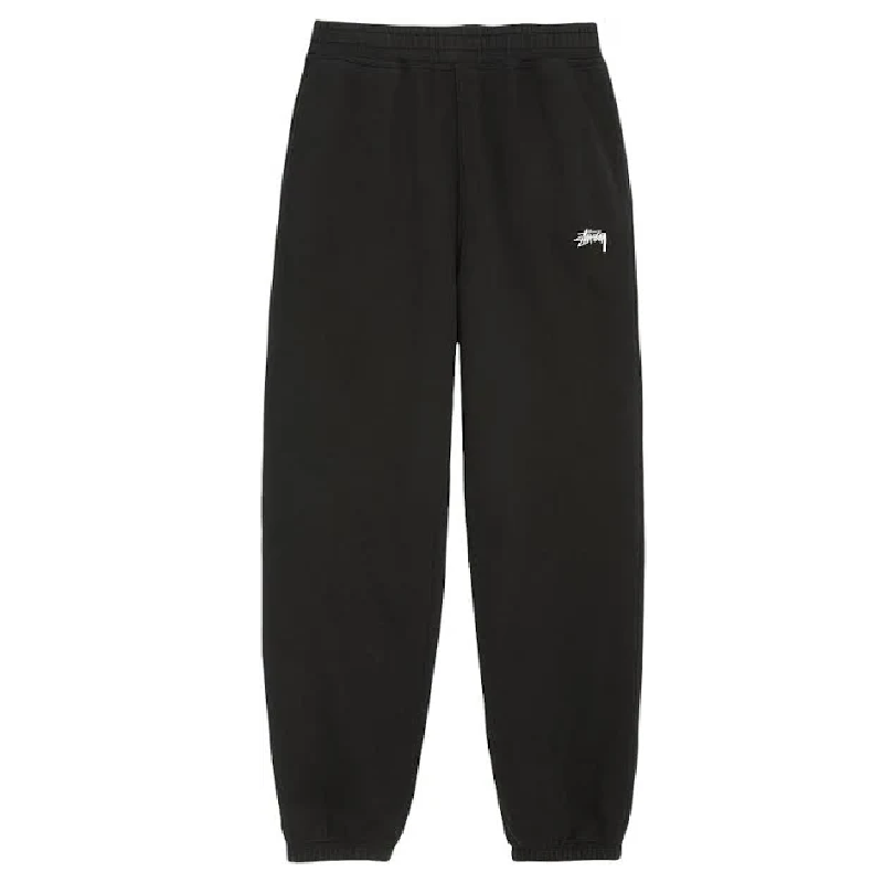 Stussy Stock Logo Black Track Pants