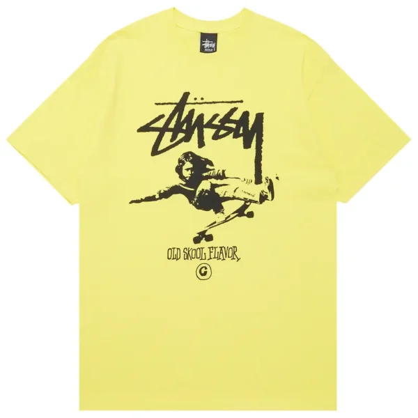 Stussy Stock Staker Yellow Tee