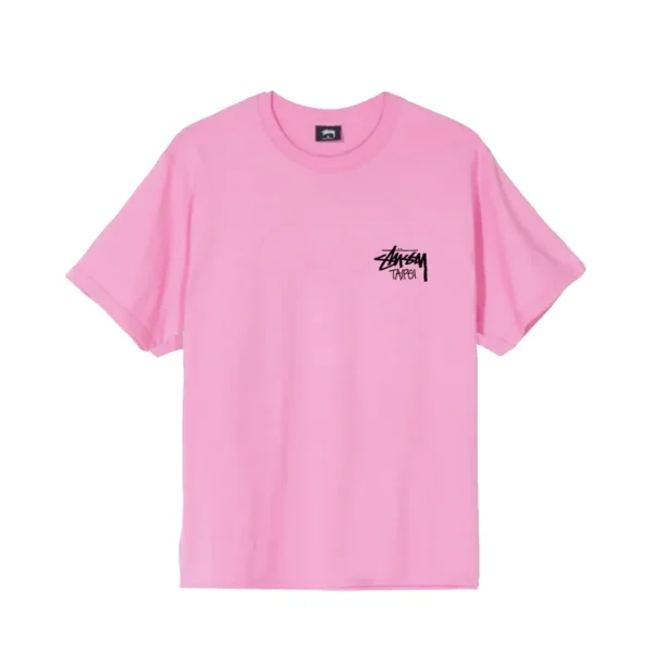 Stussy Stock Taipei Pink Tee
