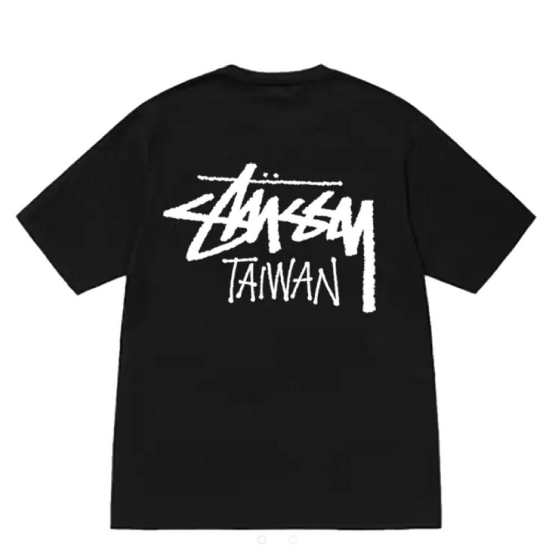 Stussy Stock Taiwan Black Tee-back