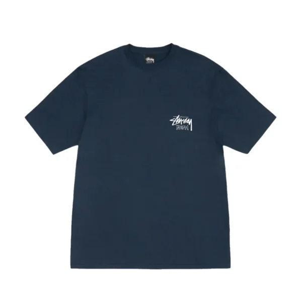 Stussy Stock Taiwan Navy Tee