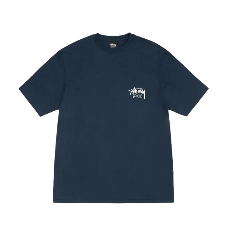 Stussy Stock Taiwan Navy Tee