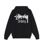 Stussy Stock Taiwan Zip Black Hoodie-back
