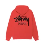 Stussy Stock Taiwan Red Hoodie-back