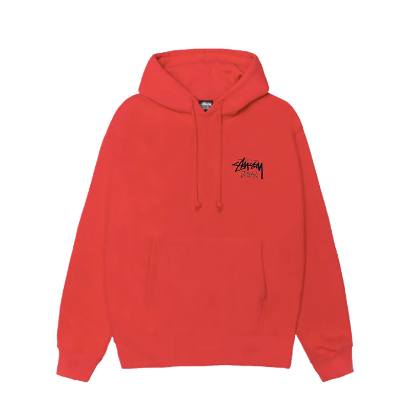 Stussy Stock Taiwan Red Hoodie