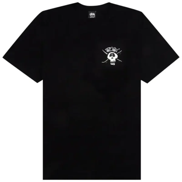 Stussy Surf Skate Skull Black T-Shirt