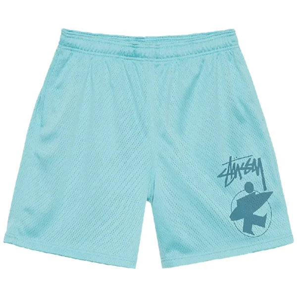 Stussy Surfman Light Blue Mesh Shorts