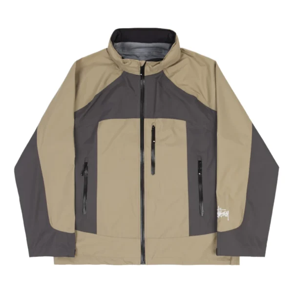 Stussy Taped Seam Rain Shell Brown Jacket