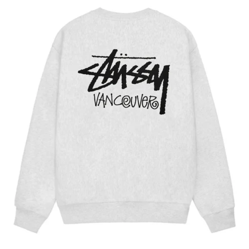 Stussy Vancouver Ash Heather Sweatshirt-back