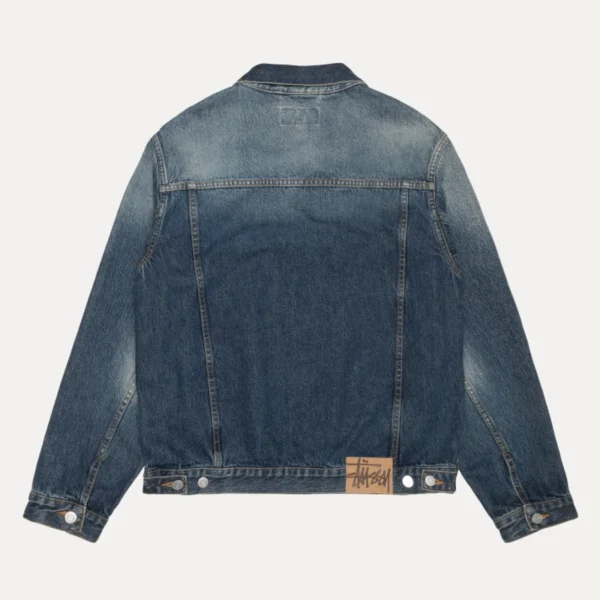 Stussy Vintage Denim Indigo Trucker Jacket-back