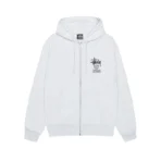 Stussy Well Suited Ash Heather Zip Up Hoodie