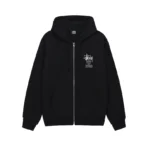 Stussy Well Suited Black Zip Up Hoodie