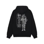 Stussy Well Suited Black Zip Up Hoodie-back