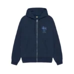 Stussy Well Suited Navy Zip Up Hoodie
