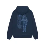 Stussy Well Suited Navy Zip Up Hoodie-back