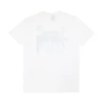 Stussy White and Black Paisley Skull White Tee Back