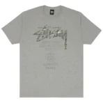 Stussy Worldtour Camo Grey Tee