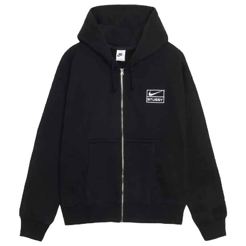 Stussy x Nike Black Zip Up Hoodie