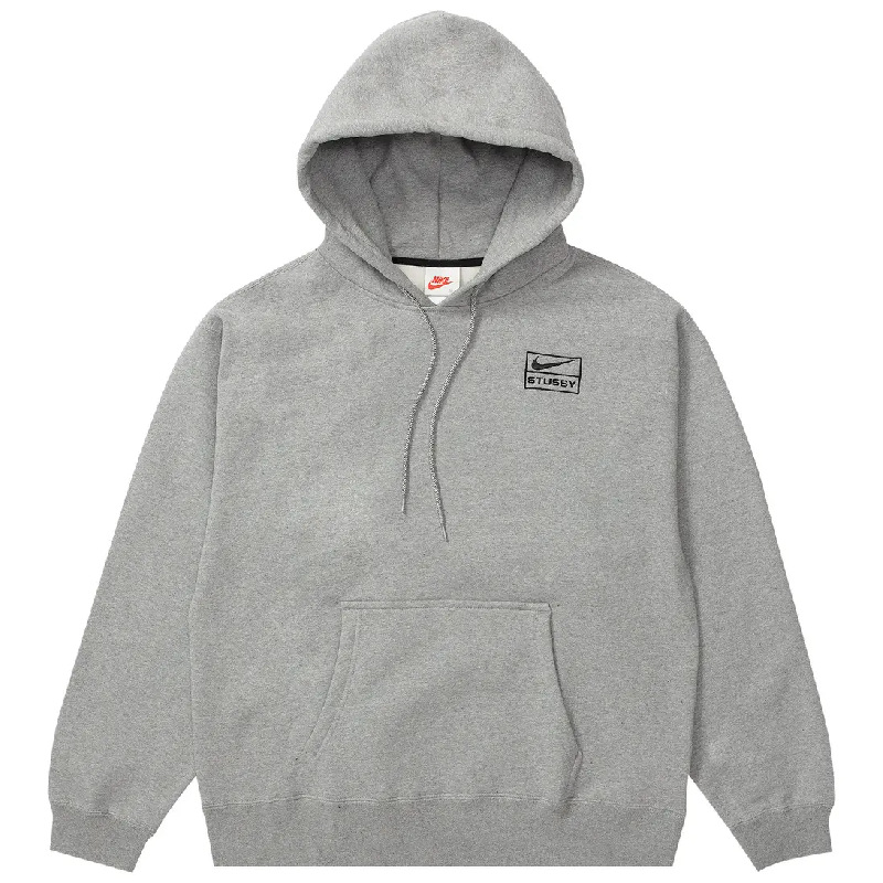 Stussy x Nike Grey Pullover Hoodie