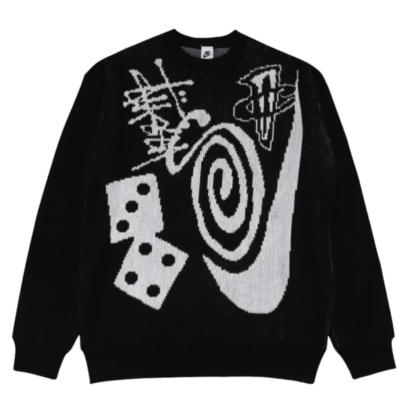 Stussy x Nike Knit Black Sweater