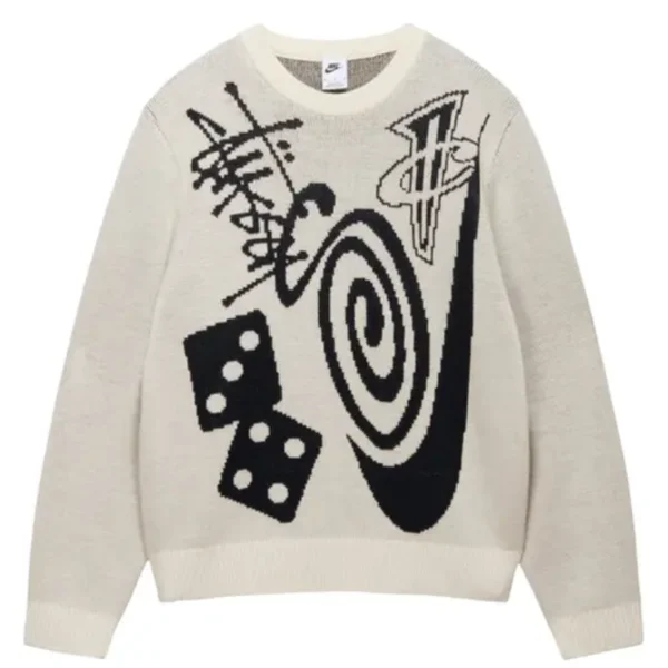 Stussy x Nike Knit Cream Sweater