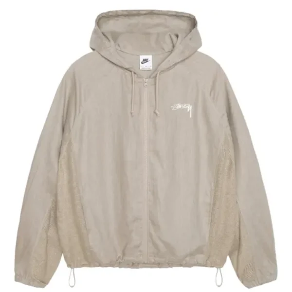 Stussy x Nike Linen Shell Chino Cream Jacket