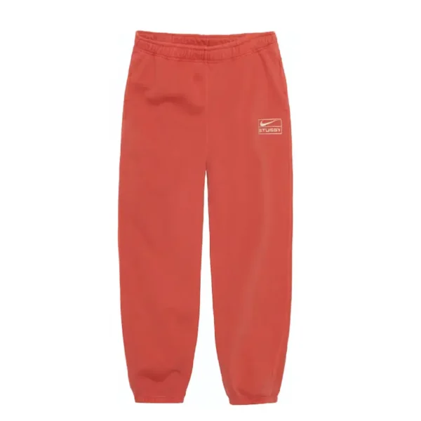 Stussy x Nike Red Sweatpants