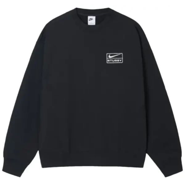 Stussy x Nike Wash Black Fleece Sweater