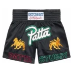 Stussy x Patta Black Boxing Shorts